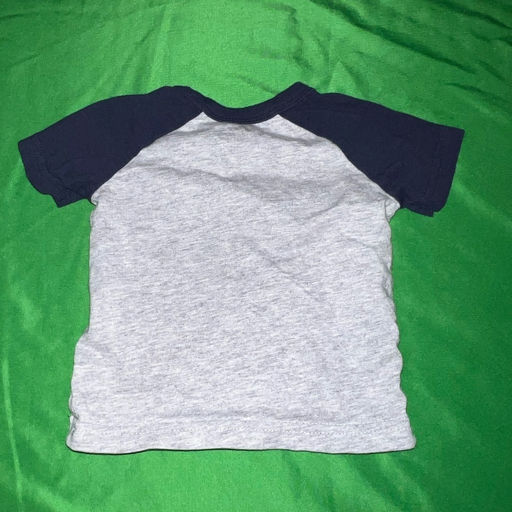 Carter's Gray and Black Tee with Baseball Leopard 3 Months - Picture 2 of 3
